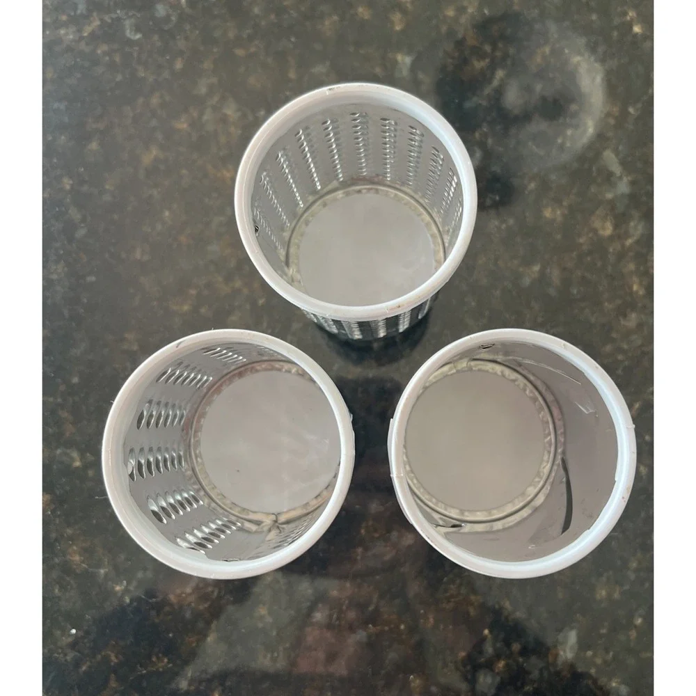 Rotary Mandoline Parts Slicer, Shredder & Grater‎ 3 Blades  White